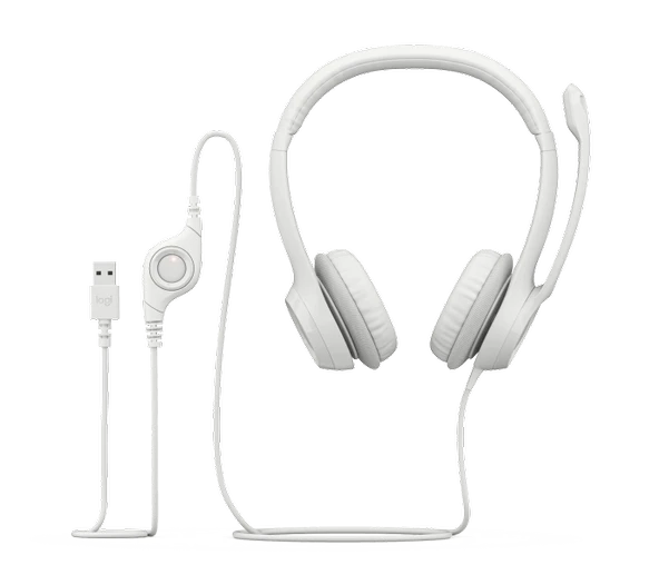 LOGITECH H390 MIKROFONLU BEYAZ KULAKLIK 981-001286 - 5