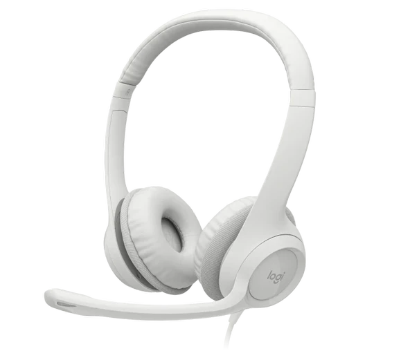 LOGITECH H390 MIKROFONLU BEYAZ KULAKLIK 981-001286 - 4