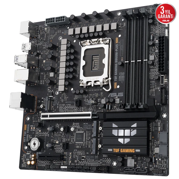 ASUS TUF GAMING B860M-PLUS 1851 SOKET DDR5 DP HDMI MATX ANAKART - 8