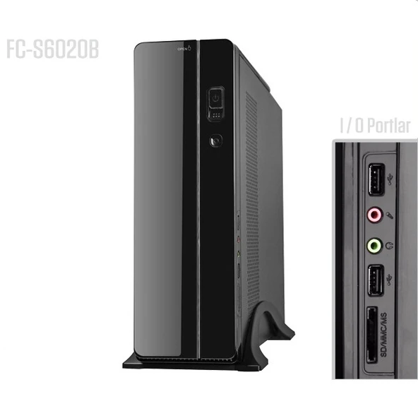 FRISBY FC-S6020B 300W KULPLU SLIM TOWER KASA - 6