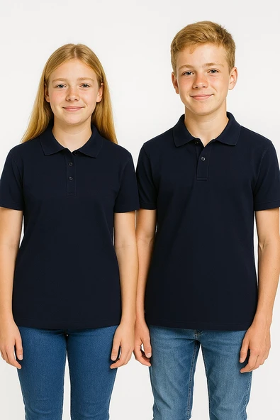Yetişkin Polo Yaka Tişört - Kısa Kol - 1