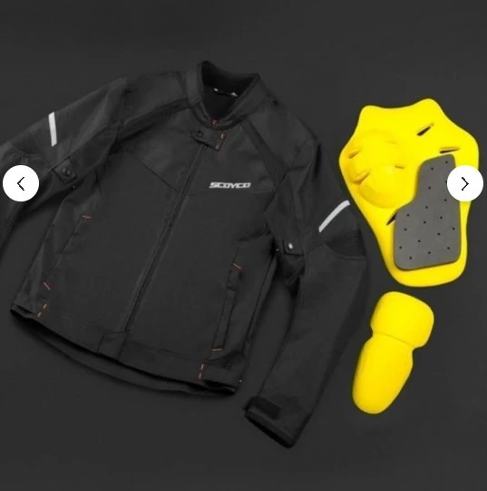 Scoyco Jk118 Yazlık Fileli Motosiklet Montu Siyah - Resim 3