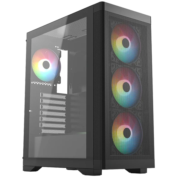 FRISBY FC-9480G 600W 80+ BRONZE 4X RGB MESH GAMING - 6