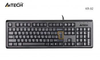 A4 TECH KR-92 Q KLAVYE USB STANDART SİYAH - 5