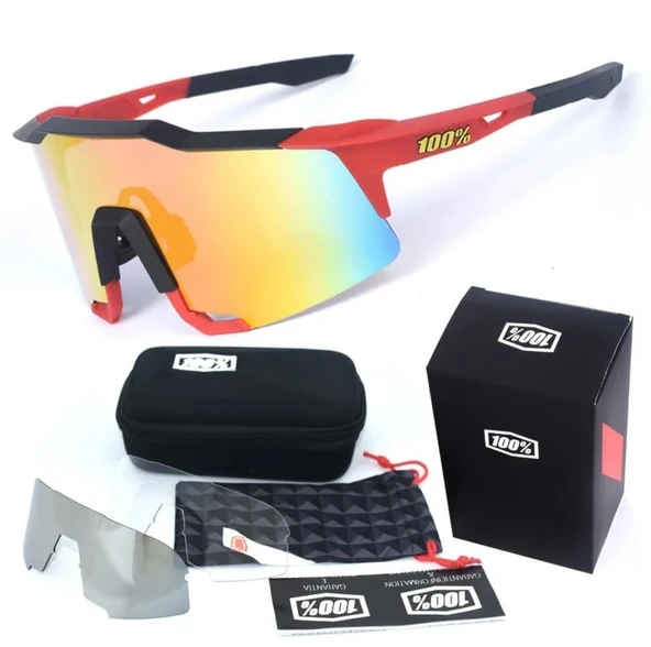 XBYC G4681 %100 Bisiklet Sürüş Gözlüğü Polarize Cam Yarı Çerçevesiz Spor Gözlüğü UV400 Lens Yeşil - 5