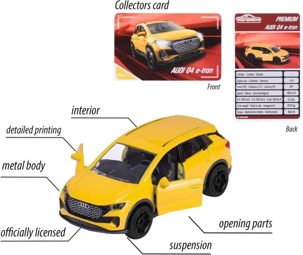 Majorette Cars Metal Diecast Premium AUDI Q4 e-tron - 5