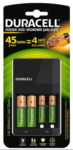 DURACELL CEF 14 PİLLİ 2*2A 2*3A ŞARJ CİHAZI