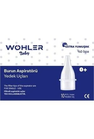 Wohler Baby 10'lu Nazal Burun Aspiratörü Yedek Uç - 1
