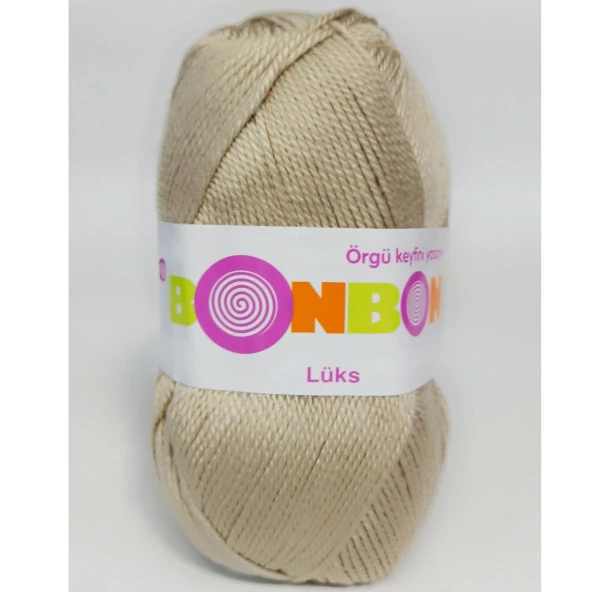 Bonbon Lüks Örgü Patik İpi 98338 Bej