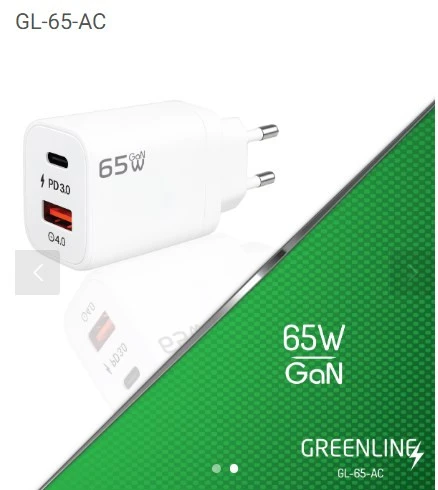 Redline Gl-65w-Acc Black Charge Şarj Başlığı Usb + Type-C Kablosuz ürün görseli