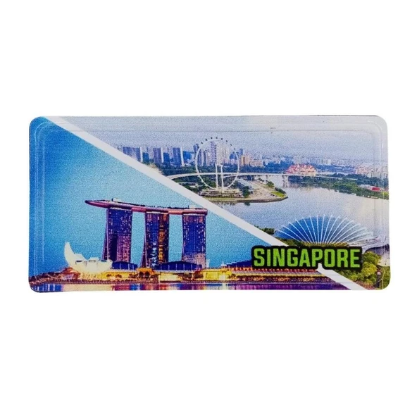 Singapur Temalı Plaka Magnet ürün görseli