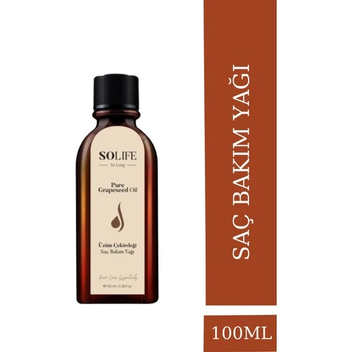 Solife Üzüm Çekirdeği Saç Bakım Yağı 100 ml