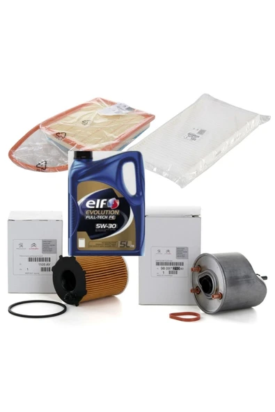 Fultech Fe 5w-30 Dpf 5lt Citroen C4 1.6 Hdı Dizel Kva 68 Manuel 2009.20014 5 Li Set Uyumlu - 1