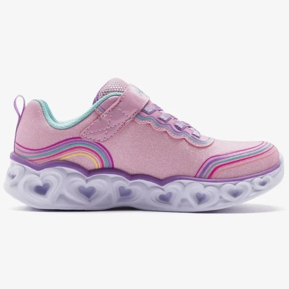 Skechers S-lights Heart Lights Retro Hearts 302689L Işıklı Ortopedik Çocuk Spor Ayakkabı - Resim 7