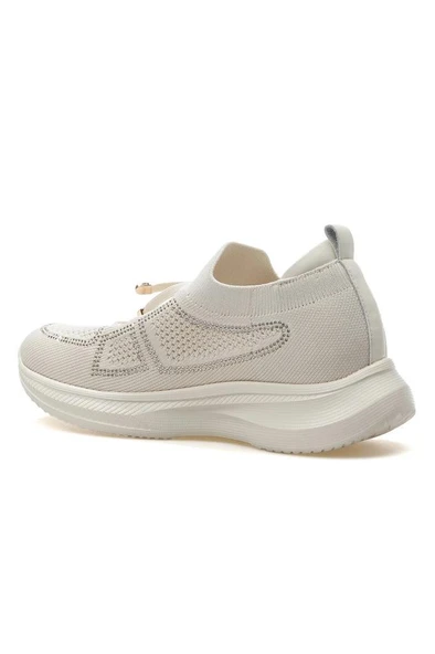 GUJA 25Y308 HAFİF TAŞ DETAYLI TRİKO KADIN SPOR AYAKKABI - Resim 4