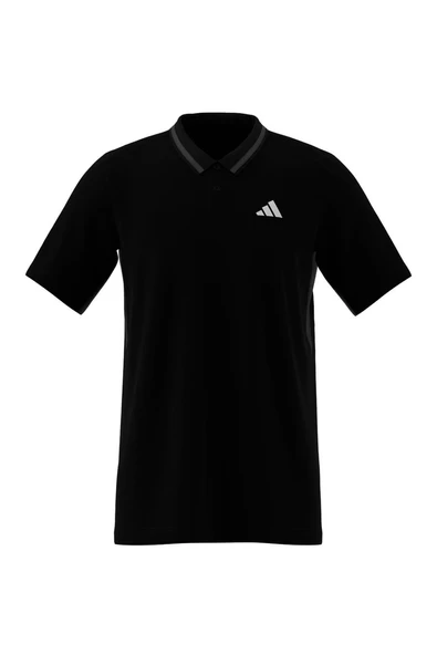 adidas Erkek  Siyah  Polo T-shirt CLUB PIQUE POLO JF8424 - Resim 7
