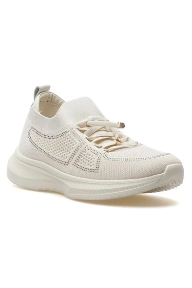 GUJA 25Y308 HAFİF TAŞ DETAYLI TRİKO KADIN SPOR AYAKKABI - Resim 2