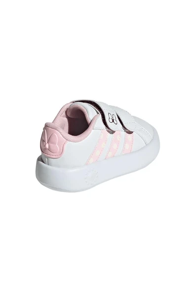 adidas Bebek  Beyaz  Yürüyüş Ayakkabısı GRAND COURT MINNIE CF I JR8130 - Resim 7