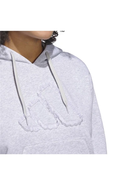 adidas Kadın  Gri  Sweatshirt W CO RUFF HD JX1326 - Resim 6
