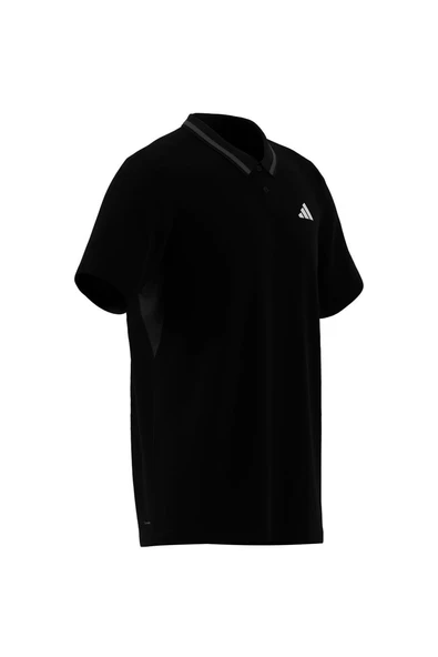 adidas Erkek  Siyah  Polo T-shirt CLUB PIQUE POLO JF8424 - Resim 8