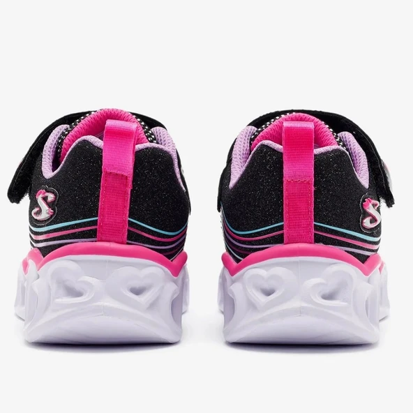 Skechers S-lights Heart Lights Retro Hearts 302689L Işıklı Ortopedik Çocuk Spor Ayakkabı - Resim 4