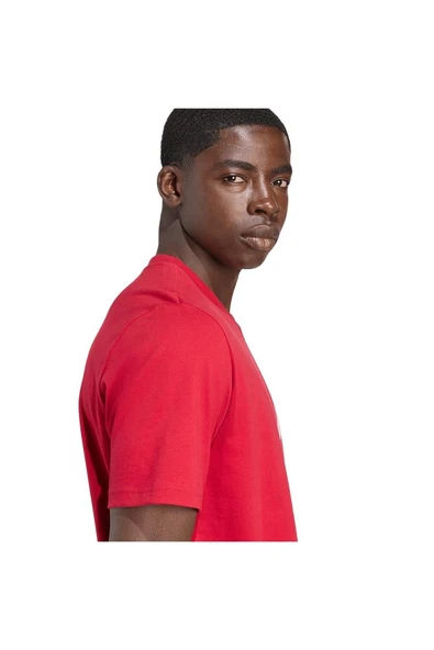 adidas Erkek  Kırmızı  T-shirt LFC DNA GR TEE JW7894 - Resim 5