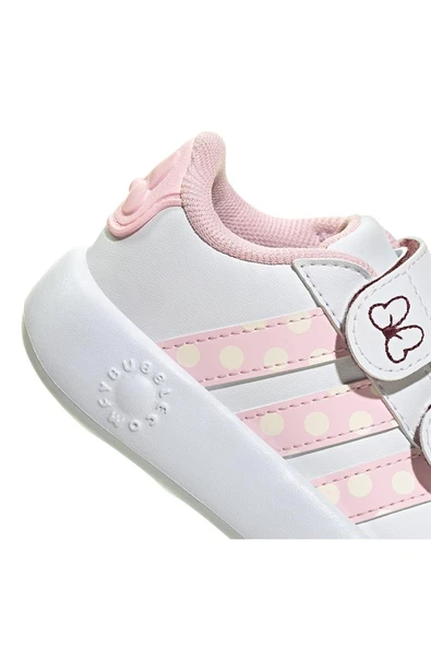 adidas Bebek  Beyaz  Yürüyüş Ayakkabısı GRAND COURT MINNIE CF I JR8130 - Resim 8