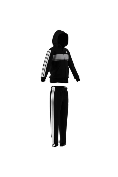 adidas Unisex Çocuk  Siyah  Eşofman J 3S TIB FL TS JC7520 - Resim 12