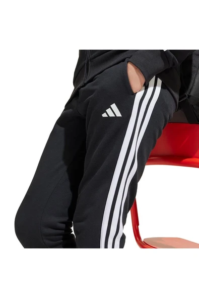 adidas Unisex Çocuk  Siyah  Eşofman J 3S TIB FL TS JC7520 - Resim 8