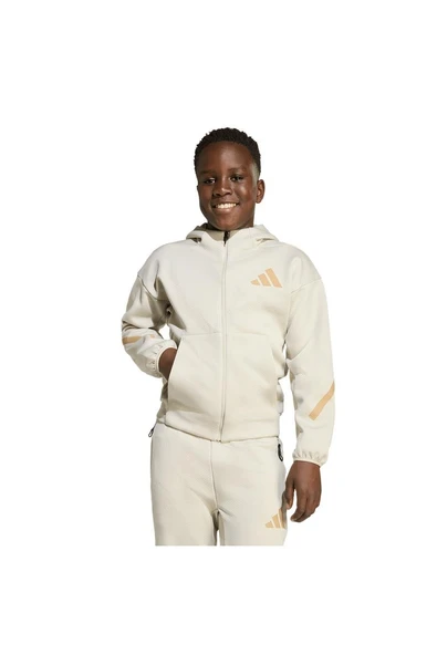 adidas Unisex Çocuk  Bej  Ceket J Z.N.E.FZ JW4005 ürün görseli 1
