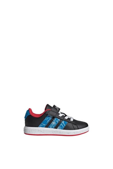 adidas Unisex Çocuk  Siyah  Yürüyüş Ayakkabısı GRAND COURT SPIDER-MAN EL K JQ8073 - Resim 2