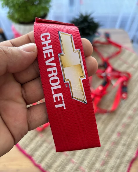 Chevrolet Tasarımlı, Kırmızı Renk Yüksek Kalite Tampon & Çeki ipi - 2
