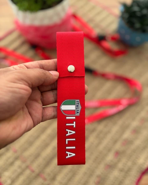 İtaly Tasarımlı, Kırmızı Renk Yüksek Kalite Tampon & Çeki ipi ürün görseli