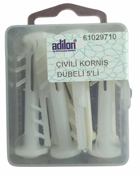 ADİLON ÇİVİLİ KORNİŞ DÜBELİ 5'Lİ