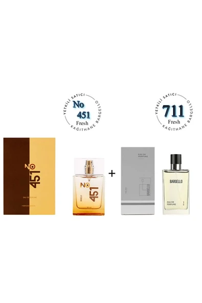 No:451 + 711 Unisex / Erkek Parfüm Edp 50 ml Fresh - Mnms50no451711 ürün görseli
