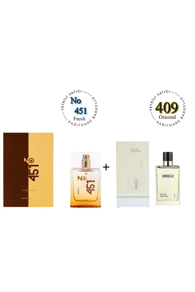 No:451 + 409 Unisex / Kadın Parfüm Edp 50 ml Fresh / Oriental - Mnms50no451409 ürün görseli