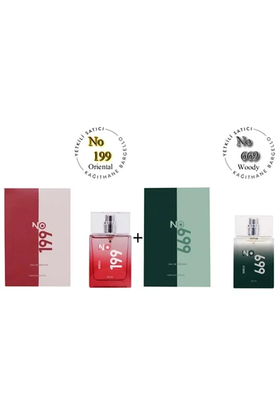 No: 199 + No:669 Erkek Parfüm Edp 50 ml Oriental / Woody - Mnms50no199669 ürün görseli