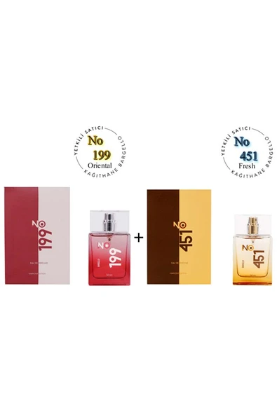 No: 199 + No:451 Unisex Parfüm Edp 50 ml Oriental / Fresh - Mnms50no199451 ürün görseli