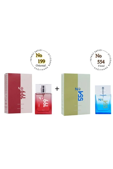 No: 199 No:554 Unisex Parfüm Edp 50 ml Oriental / Floral - Mnms50no199554 ürün görseli
