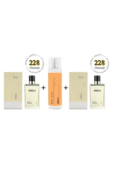 228 + 228 Kadın Parfüm edp 50 ml Oriental + No:228 Body Mist Kadın 210 ml Oriental Edt -mnms228bmset ürün görseli