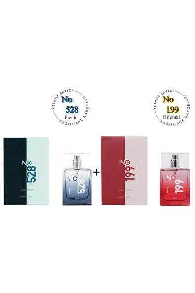 No: 528 + No:199 Erkek / Unisex Parfüm Edp 50 ml Fresh / Oriental - Mnms50no528199 ürün görseli 1