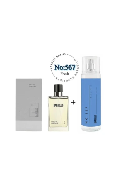 567 Erkek Parfüm Edp 50 ml Fresh No:567 Body Mist Erkek Edt 210 ml Fresh - Mnms567bm ürün görseli