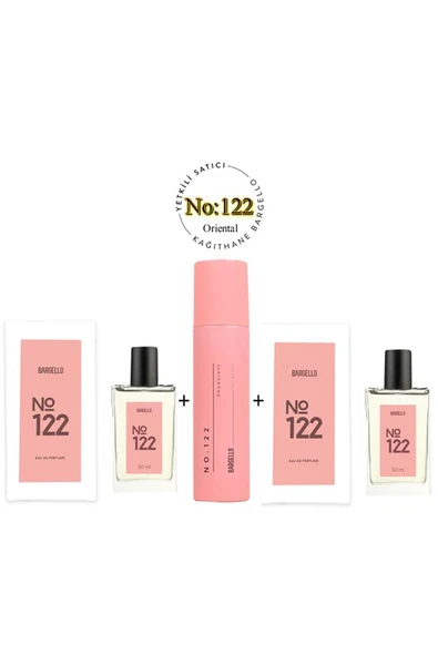 122 122 Kadın Parfüm 50 ml Edp No:122 Kadın Deodorant 150 ml Oriental - Mnms122deo2 ürün görseli