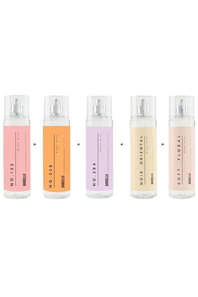 Kadın Bodymist Set No:122 No:228 No:324 No:384 Soft Floral Noir Oriental 210ml -mnms210set - 6