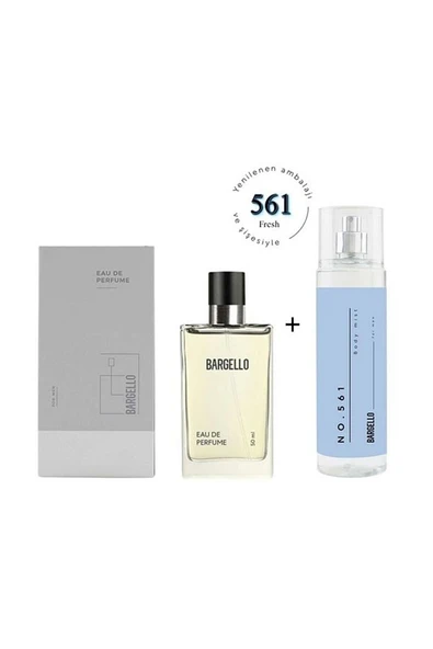 561 Erkek Parfüm Edp 50 ml Fresh / Body Mist No:561 Erkek Edt 210 ml Fresh - Mnms50561bm561 ürün görseli