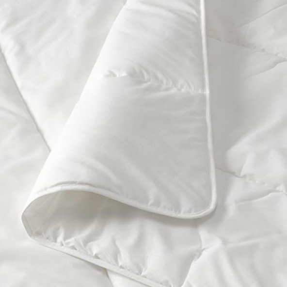 Tek Kişilik Kışlık Yorgan, Beyaz Renk 150x200 cm Dolgu 0yuklu Polyester Lif - 4