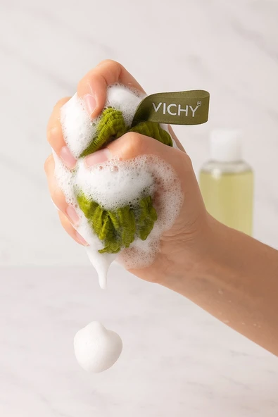 VICHY Banyo Lifi Yumuşak Top Lif Naturel  Banyo Lifi 60  Gr Yumuşak Banyo Lifi VCH-6582 - Resim 3