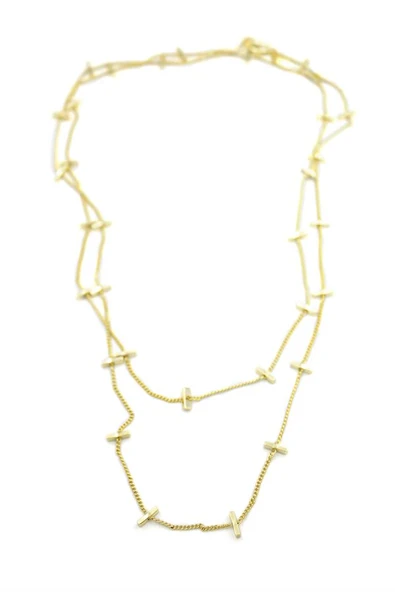 Çubuk Kolye - 90cm - Altın - Resim 2