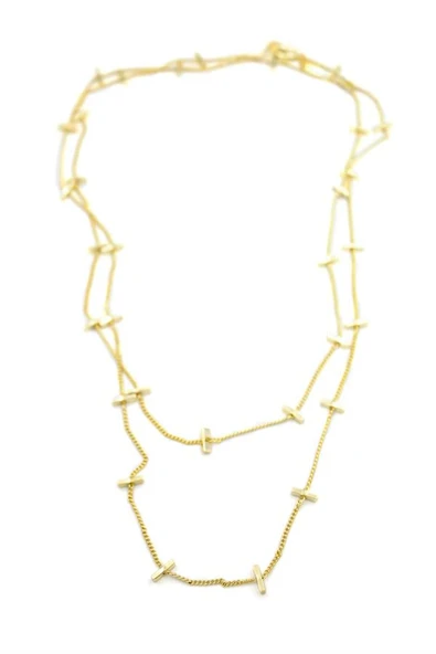 Çubuk Kolye - 90cm - Altın ürün görseli 1