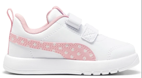 Puma Courtflex V3 Dotty V Inf 398759-05 Ortopedik Bebek Çocuk Spor Ayakkabı - Resim 3